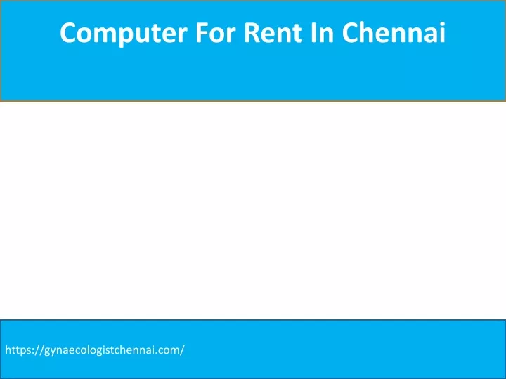 computer for rent in chennai