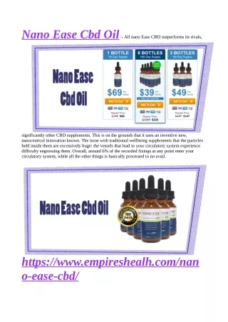 nano ease cbd oil all nano ease cbd outperforms