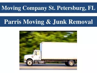 Moving Company St. Petersburg, FL