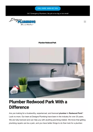 Plumber Redwood Park