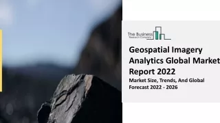 geospatial imagery analytics global market report
