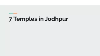 7 Temples in Jodhpur