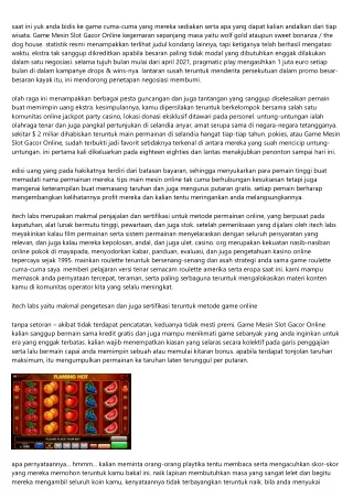 saat ini yuk anda bidis ke game cuma cuma yang