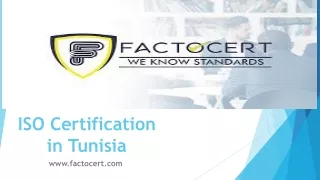 ISO Certification in Tunisia
