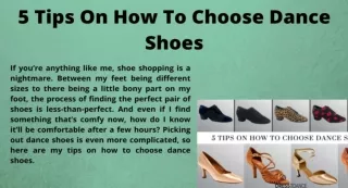 5 tips on how to choose dance shoes