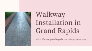 Walkway Installation and Repair in Grand Rapids, - Concrete Services