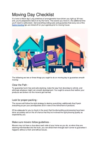 moving day checklist it is here to move day long