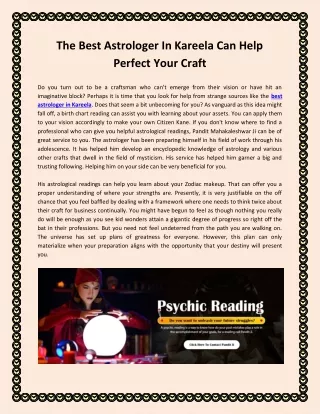 The Best Astrologer In Kareela Can Help Perfect Your Craft