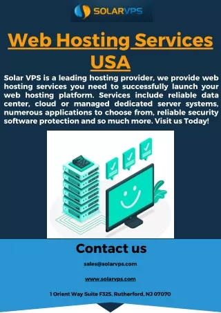 web hosting services usa solar vps is a leading