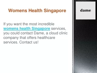 Womens Health Singapore
