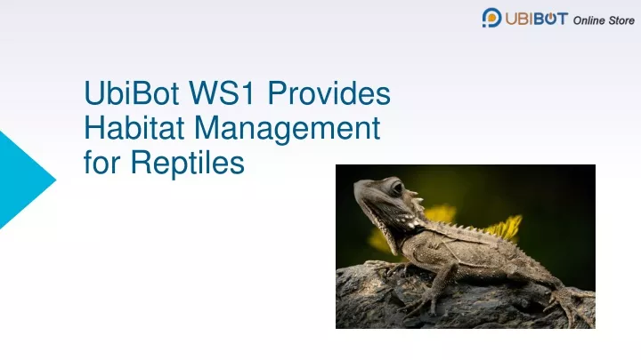 ubibot ws1 provides habitat management for reptiles