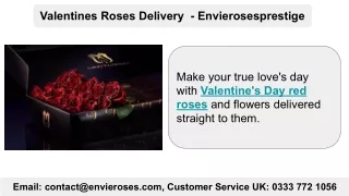 Valentines Roses Delivery  - Envierosesprestige