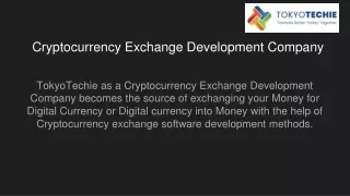 cryptocurrency exchange development company