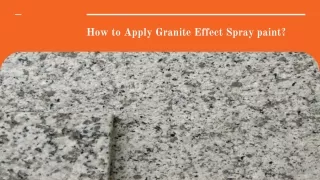 Granite texture paint