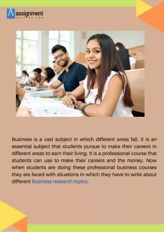 Top Business Research Topics for MBA Student