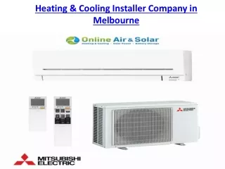 Heating & Cooling Installer Company in Melbourne