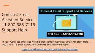 comcast email assistant services 1 800 385 7116 support help