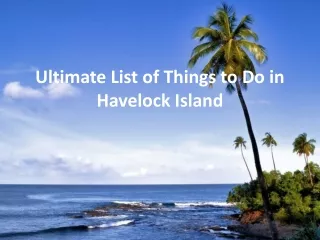 Ultimate List Of Things to Do in Havelock