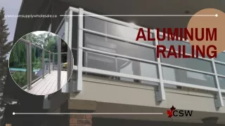 Select #1 Aluminum Railing System for Your Property – Wholesale Price