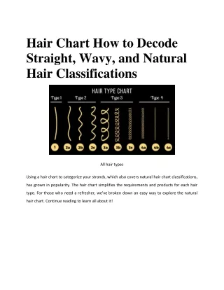 hair chart how to decode straight wavy