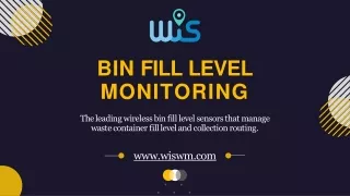 bin fill level monitoring