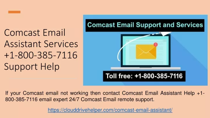 comcast email assistant services 1 800 385 7116