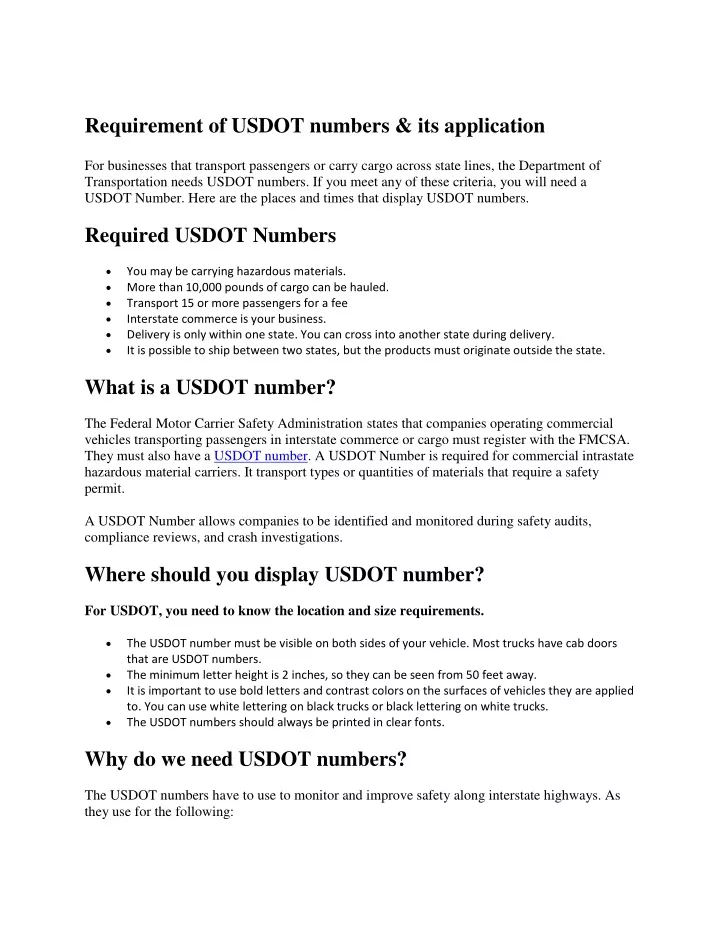 ppt-what-usdot-numbers-are-required-to-apply-d-powerpoint