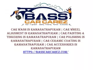 car wash in ramanathapuram car wheel alignment