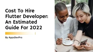 cost to hire flutter developer an estimated guide
