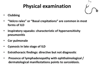 physical examination