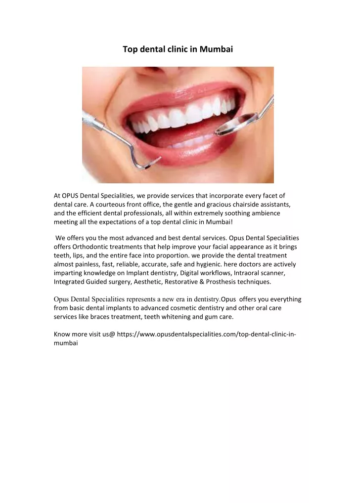 top dental clinic in mumbai