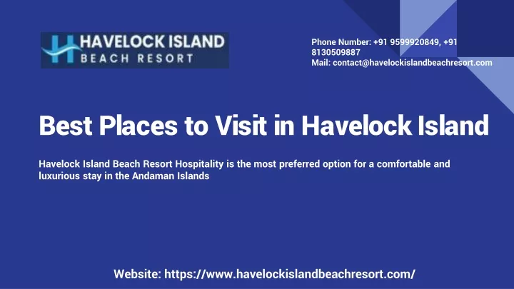 best places to visit in havelock island