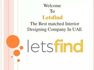 Leading Interior Fit Out Company, Dubai UAE