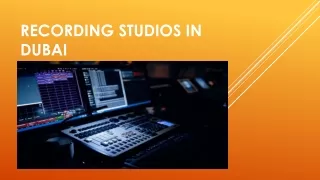 recording studios in dubai