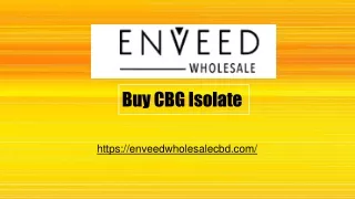 buy cbg isolate