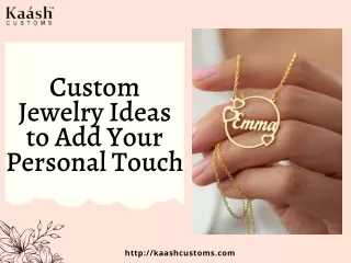 custom jewelry ideas to add your personal touch