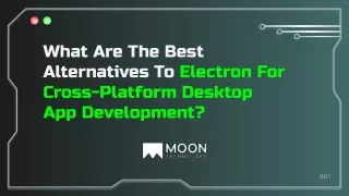 what are the best alternatives to electron