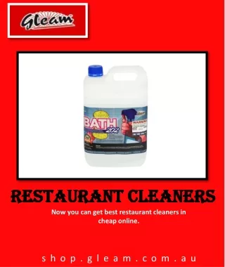 restaurant cleaners