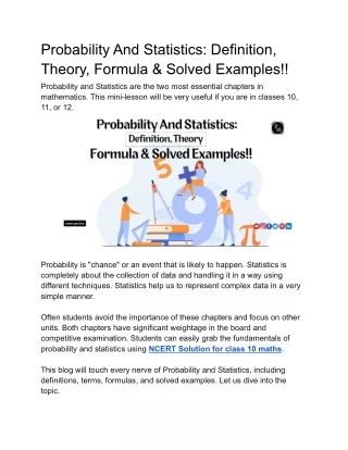 Probability And Statistics_ Definition, Theory, Formula & Solved Examples