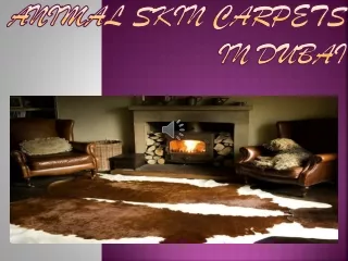 animal skin carpets in dubai