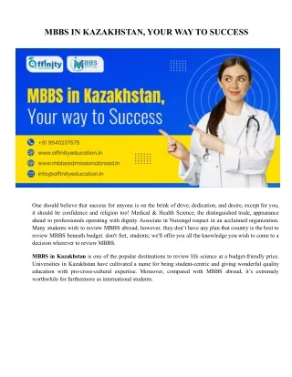 mbbs in kazakhstan your way to success