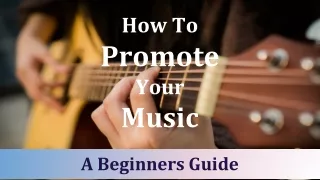 how to promote your music