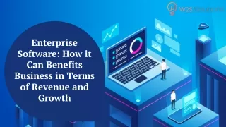 Enterprise Software: How it Can Benefits Business in Terms of Revenue and Growth