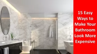 15 easy ways to make your bathroom look more