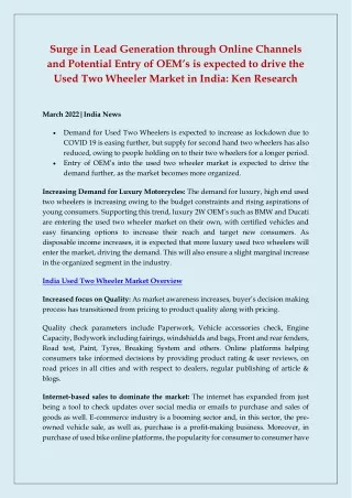surge in lead generation through online channels