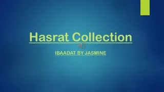 Hasrat Collection- Ibaadat By Jasmine