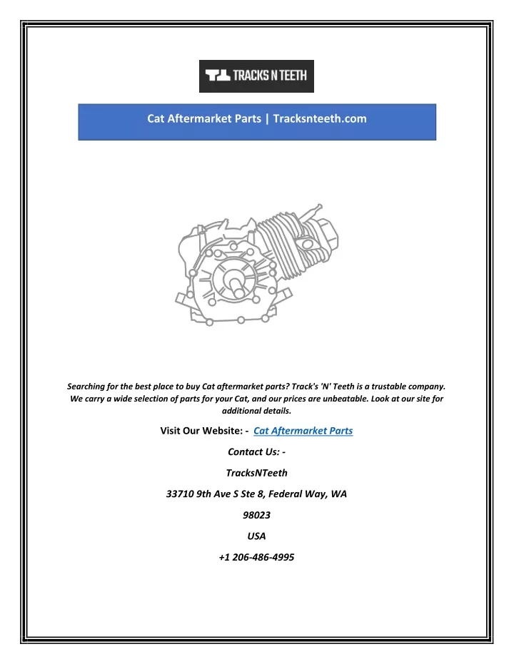 cat aftermarket parts tracksnteeth com