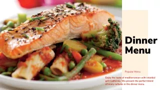 dinner menu