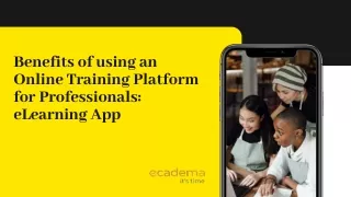 benefits of using an online training platform