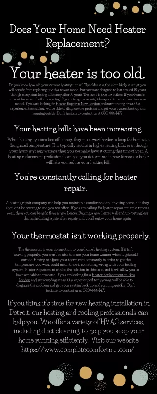 Heater Replacement in New London